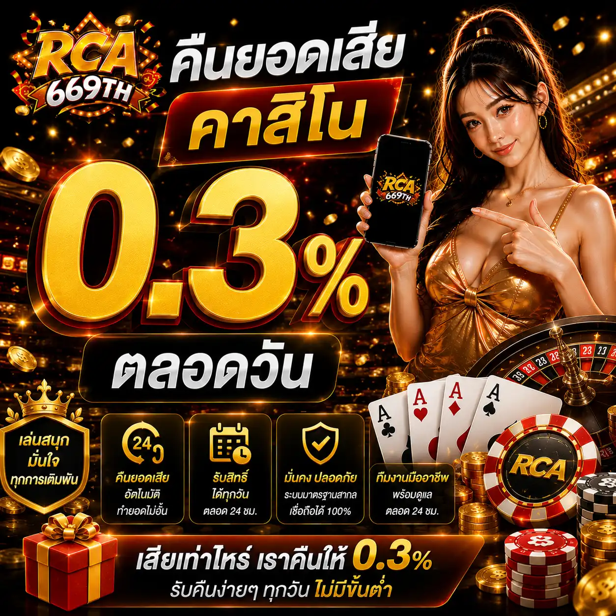 โปรโมชั่นคืนยอดเสียคาสิโน - rca669
